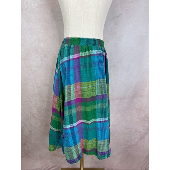 Vintage Button Front Maxi Skirt 90s Plus Size - Picture 3 of 6